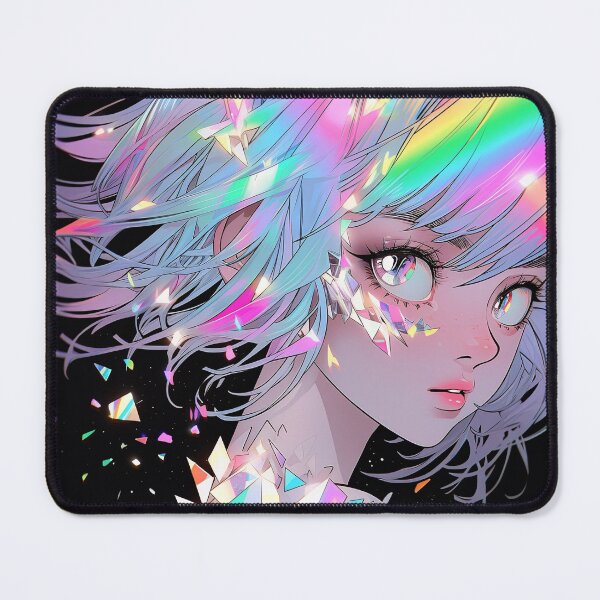 Item preview, Fantasy Rainbow Sparkle Gleam Anime Girl designed and sold by bubblegoth.