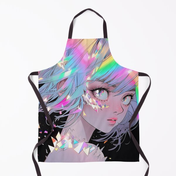 Item preview, Fantasy Rainbow Sparkle Gleam Anime Girl designed and sold by bubblegoth.