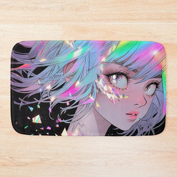 Item preview, Fantasy Rainbow Sparkle Gleam Anime Girl designed and sold by bubblegoth.