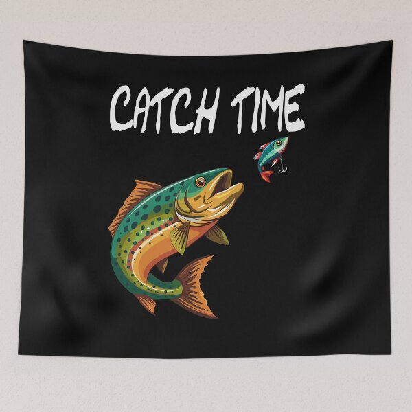Item preview, Catch Time - cool fishing design designed and sold by ReneMM.