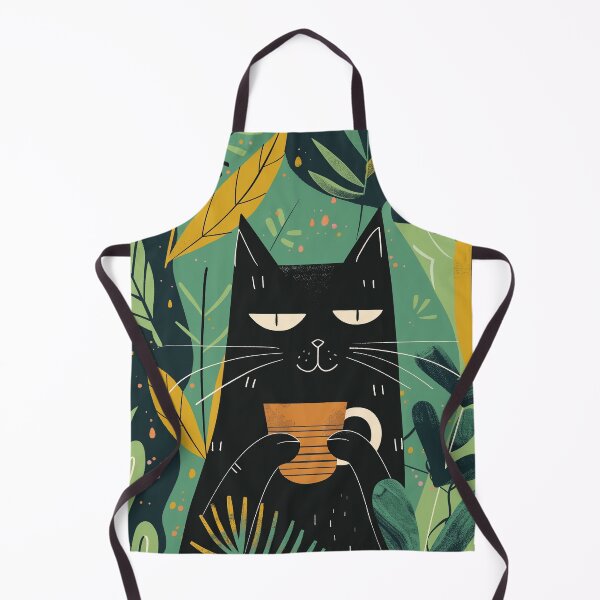 Item preview, Happy cat drinking coffee designed and sold by Mikakujumi.