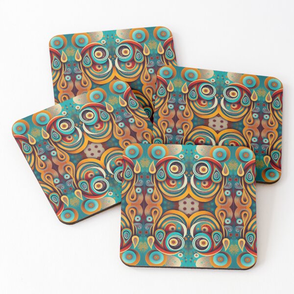 Item preview, Abstract Pattern Boho Art and Geometric Forms designed and sold by redask2me.