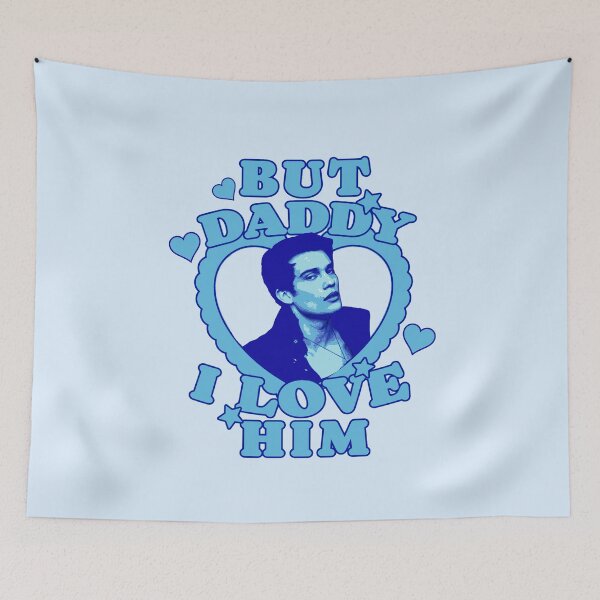 Item preview, George Villiers Nicholas Galitzine But Daddy I love Him Blue designed and sold by baranskini.
