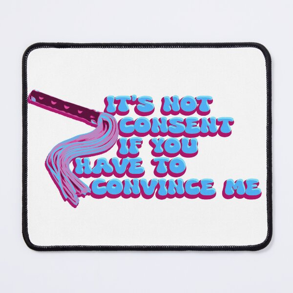 Item preview, It's not consent if you have to convince me - neon whip design designed and sold by kinkstoo.