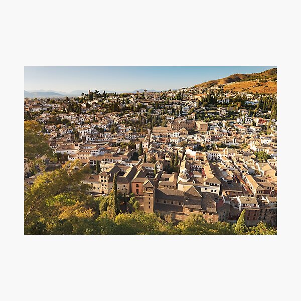Item preview, Granada, aerial view of old Albaicin district, Spain designed and sold by Stefano Orazzini.