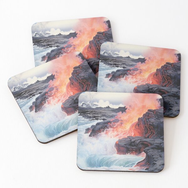 Item preview, Lava Meets the Ocean designed and sold by KidRangoon.