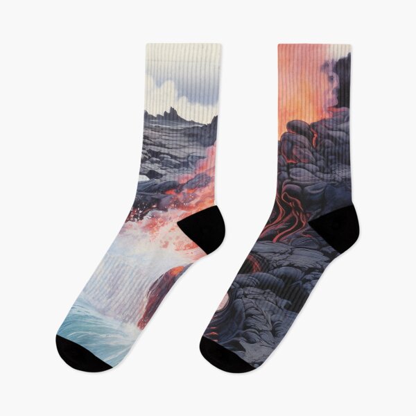 Item preview, Lava Meets the Ocean designed and sold by KidRangoon.