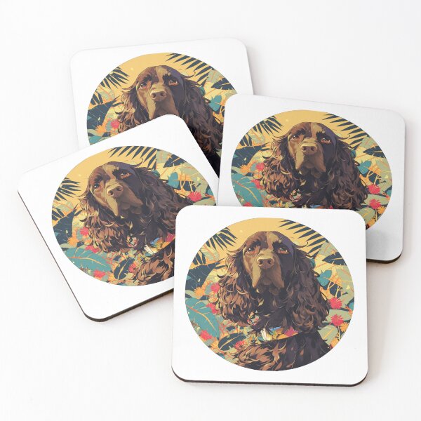 Item preview, English Cocker Spaniel // Aesthetic English Cocker Spaniel // Cool Animal // Cyber Animal // Future Animal Art // Animal Warrior // Animal Cute Art // Gaming Aesthetic stickers designed and sold by SMARTKIT  DESIGNAGENCY.