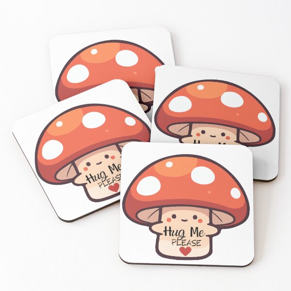 Item preview, Cute Little Hug Me Please Mushroom designed and sold by Max & Jacob Publishing.