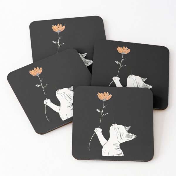 Item preview, The beautiful cat gives the rose designed and sold by mando24895.