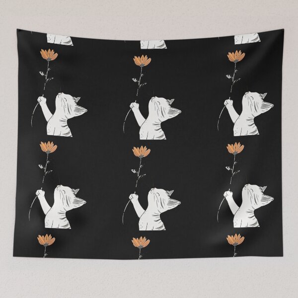 Item preview, The beautiful cat gives the rose designed and sold by mando24895.