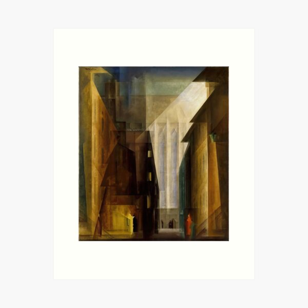 Aperçu de l'œuvre Lyonel Feininger - église des minorités créée et vendue par AnnVerboogen.