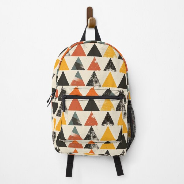 Item preview, triangle, mosaic, Geometric Pattern, red, black, yellow, pattern, abstract pattern, vivid color designed and sold by Nordic Ch.