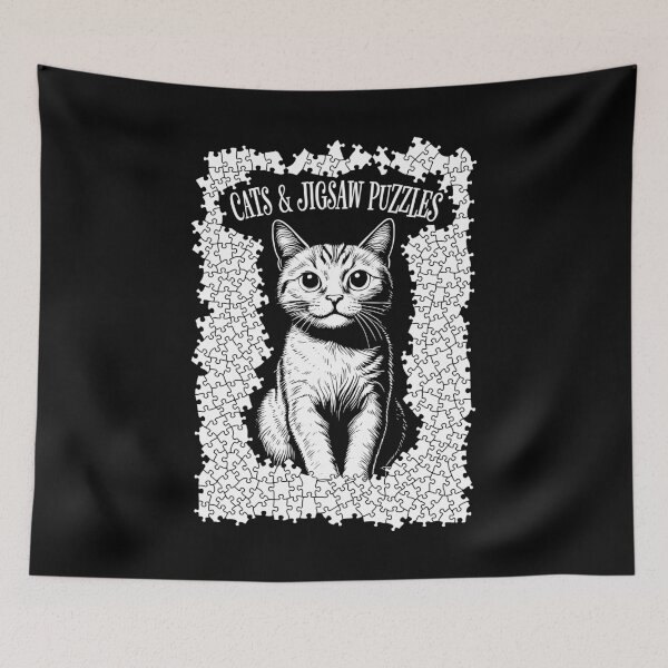 Item preview, Cats And Jigsaw Puzzles Cat Lover Puzzle Pieces Puzzler designed and sold by GrandeDuc.