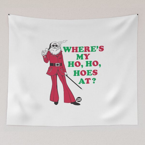 Artikelvorschau, WHERE MY HO HOS AT SANTA entworfen und verkauft von TODD GOLDMAN.