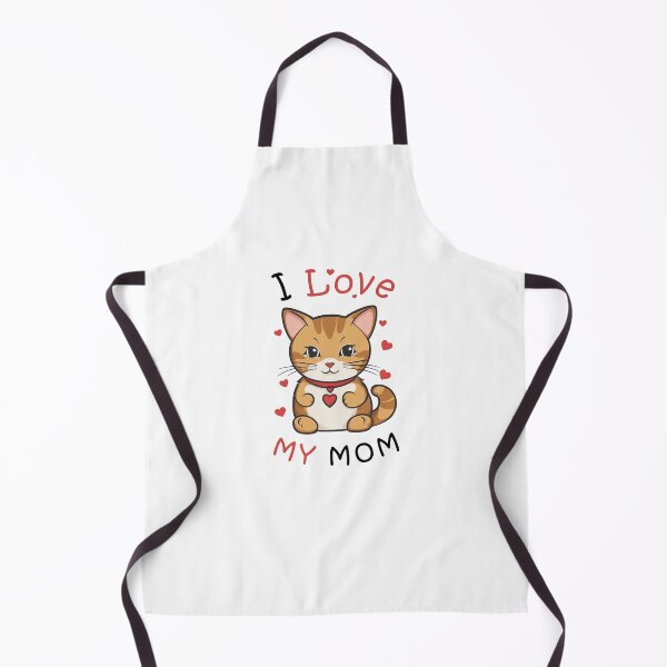 Item preview, I Love My Mom Cute Kitten Saying designed and sold by ThatBBStore.
