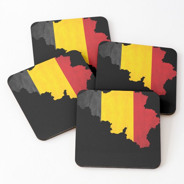 Item preview, Belgium - country border in national flag designed and sold by Mohja-Design.