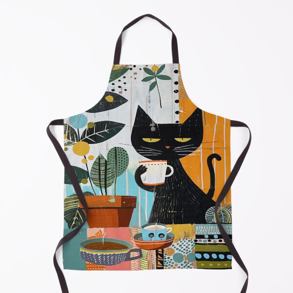 Item preview, Happy cat drinking coffee designed and sold by Mikakujumi.