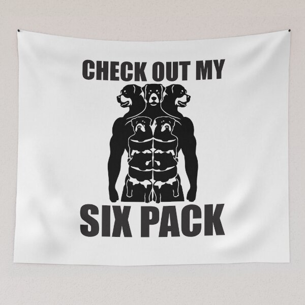 Item preview, Check Out My Six Pack Funny Rottweiler For Men Women Kids designed and sold by clothesy7.