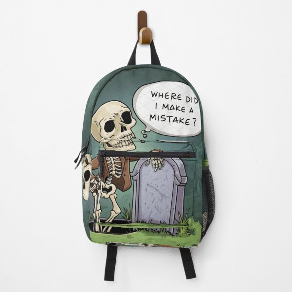 Item preview, thinking skeleton- where dıd ı make a mıstake? designed and sold by catcraftss.