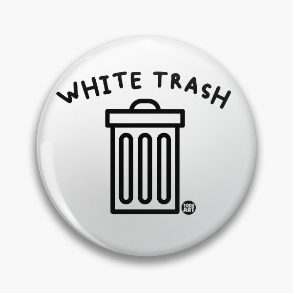 Item preview, WHITE TRASH GARBAGE CAN designed and sold by TODD GOLDMAN.