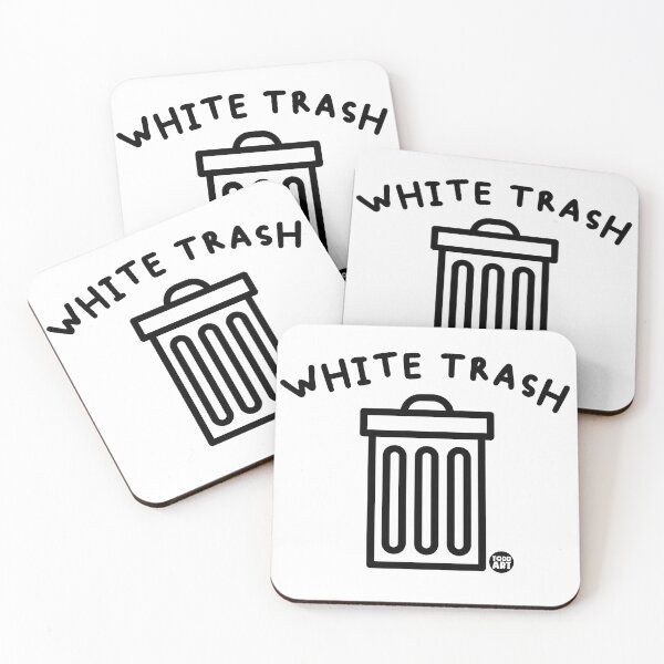 Item preview, WHITE TRASH GARBAGE CAN designed and sold by TODD GOLDMAN.