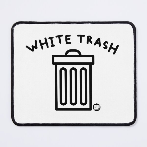 Item preview, WHITE TRASH GARBAGE CAN designed and sold by TODD GOLDMAN.