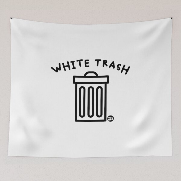 Item preview, WHITE TRASH GARBAGE CAN designed and sold by TODD GOLDMAN.