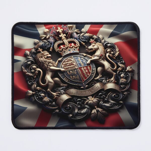 Item preview, British flag with coat of arms designed and sold by Sascha-Heiko.