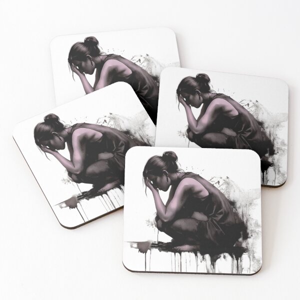 Item preview, Thoughtful woman designed and sold by Magic3D.