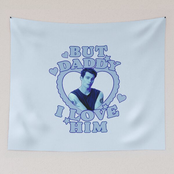 Item preview, Hayes Campbell Nicholas Galitzine But Daddy I love Him Blue designed and sold by baranskini.