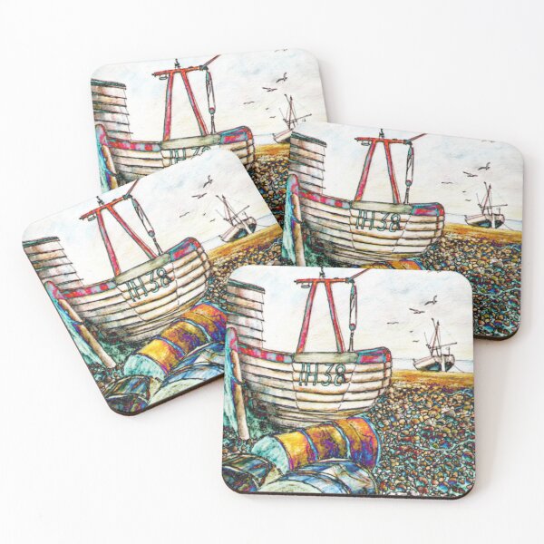 Item preview, Aldeburgh beach mixed media for charity designed and sold by JayTCee.