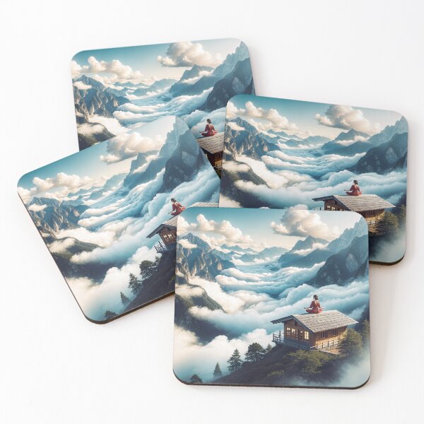 Item preview, "Elevated Tranquility: Meditative Peaks" designed and sold by MindVibe.
