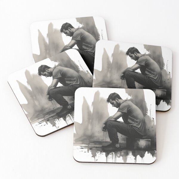 Item preview, Thoughtful man designed and sold by Magic3D.