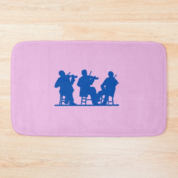 Item preview, Blue Musicians Playing Violins designed and sold by BrightrDayMusicArt.