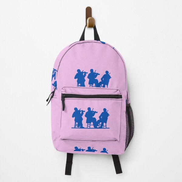 Item preview, Blue Musicians Playing Violins designed and sold by BrightrDayMusicArt.