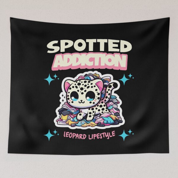 Item preview, Spotted Addiction Leopard designed and sold by WanderWildlyCo.