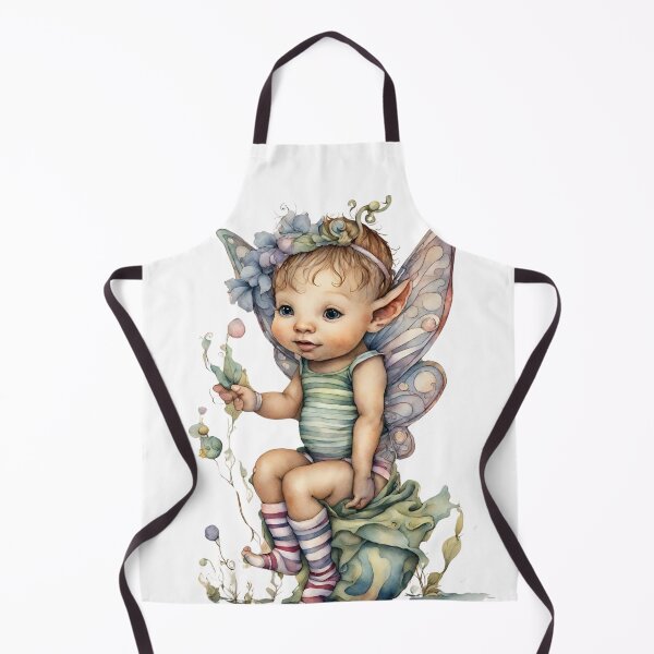 Item preview, Baby Fairy Toddler Enchanting Watercolor Graphic of Mystic World designed and sold by dcohea.