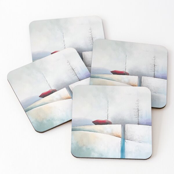 Item preview, Two Trees and a Red Rock in Winter designed and sold by MaryFiore.