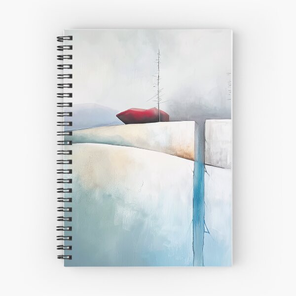 Item preview, Two Trees and a Red Rock in Winter designed and sold by MaryFiore.