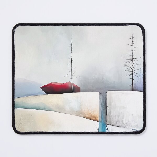 Item preview, Two Trees and a Red Rock in Winter designed and sold by MaryFiore.