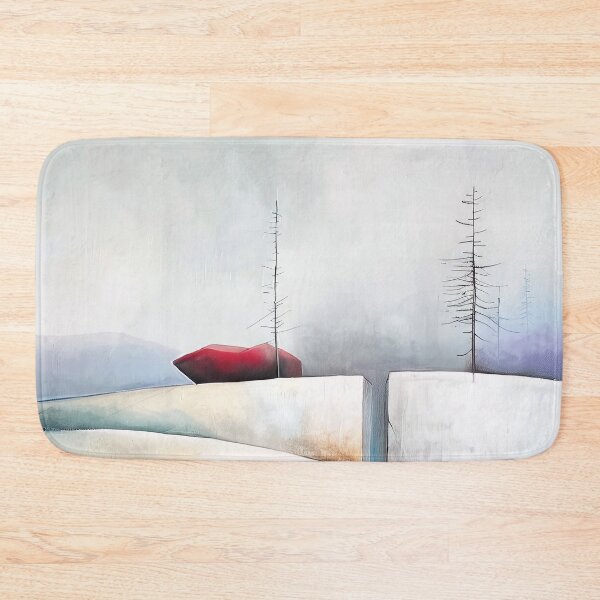 Item preview, Two Trees and a Red Rock in Winter designed and sold by MaryFiore.
