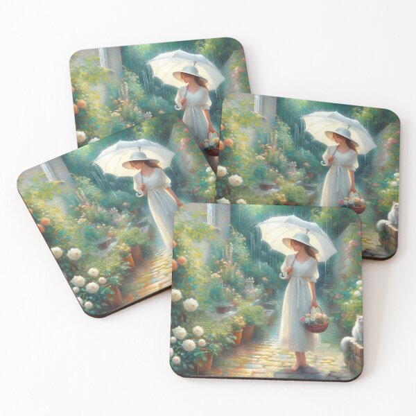 Item preview, The image of the "Girl in the Rain" is a well-known theme in fine art designed and sold by aleksandr13.