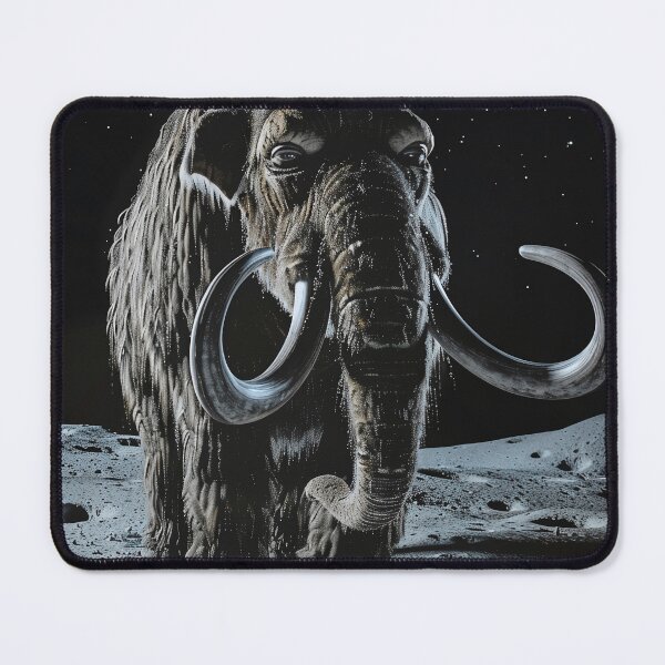 Item preview, Woolly Mammoth on the moon designed and sold by Brendon987.