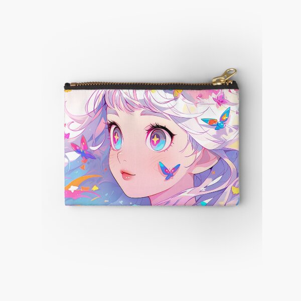 Item preview, Vibrant Pastel Fantasy Butterfly Anime Girl designed and sold by bubblegoth.