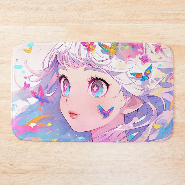 Item preview, Vibrant Pastel Fantasy Butterfly Anime Girl designed and sold by bubblegoth.