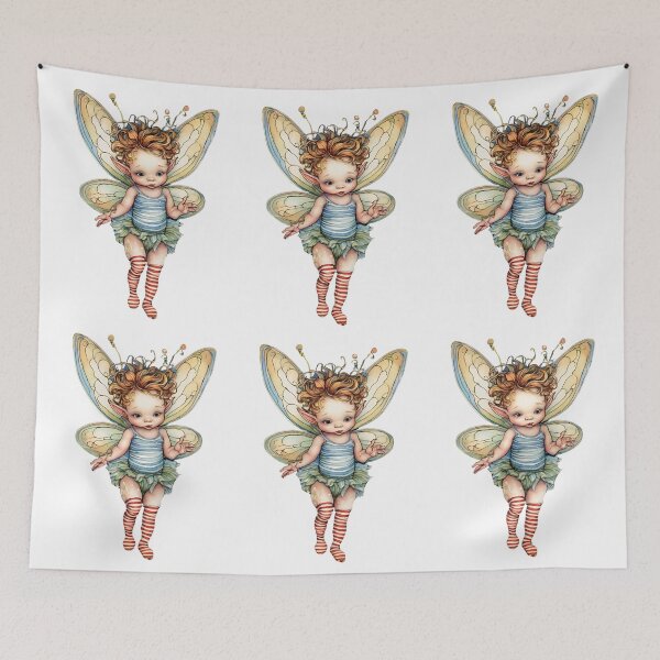 Item preview, Baby Fairy Toddler Enchanting Watercolor Graphic of Mystic World  designed and sold by dcohea.