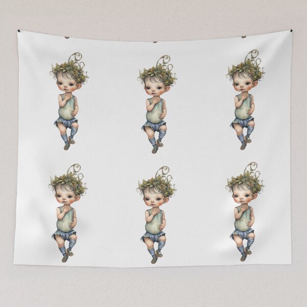 Item preview, Baby Fairy Toddler Enchanting Watercolor Graphic of Mystic World  designed and sold by dcohea.