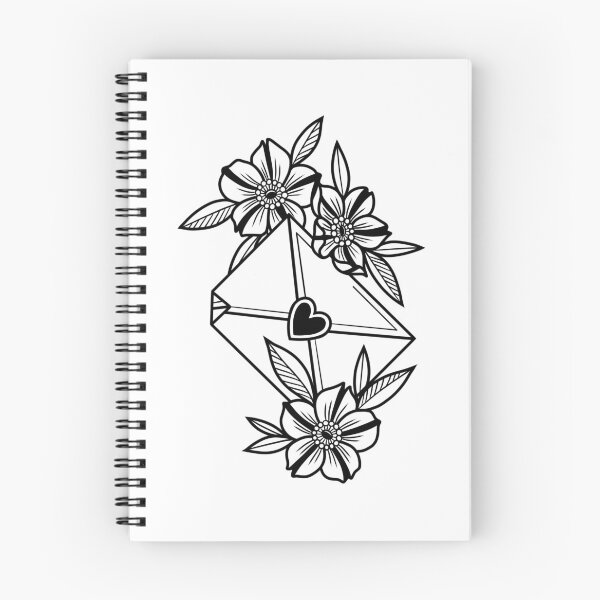 Item preview, Black Envelope SWALK and Floral Traditional Tattoo Design designed and sold by Bethcust.