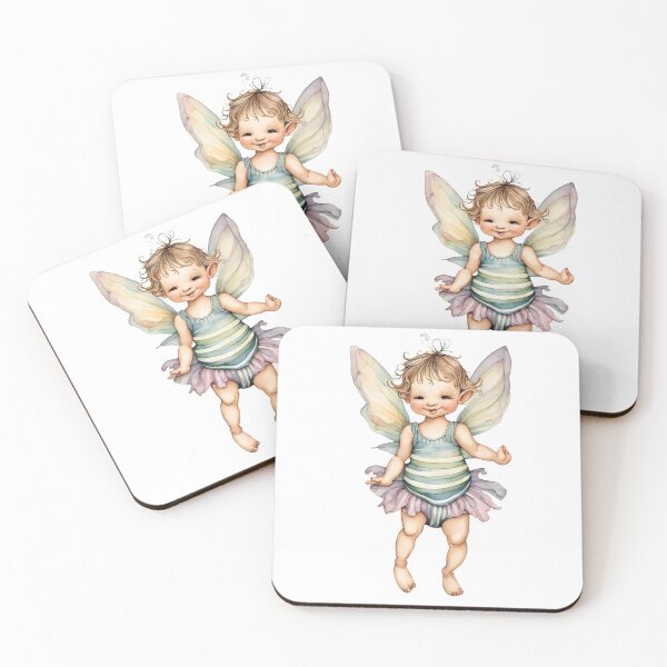 Item preview, Baby Fairy Toddler Enchanting Watercolor Graphic of Mystic World  designed and sold by dcohea.